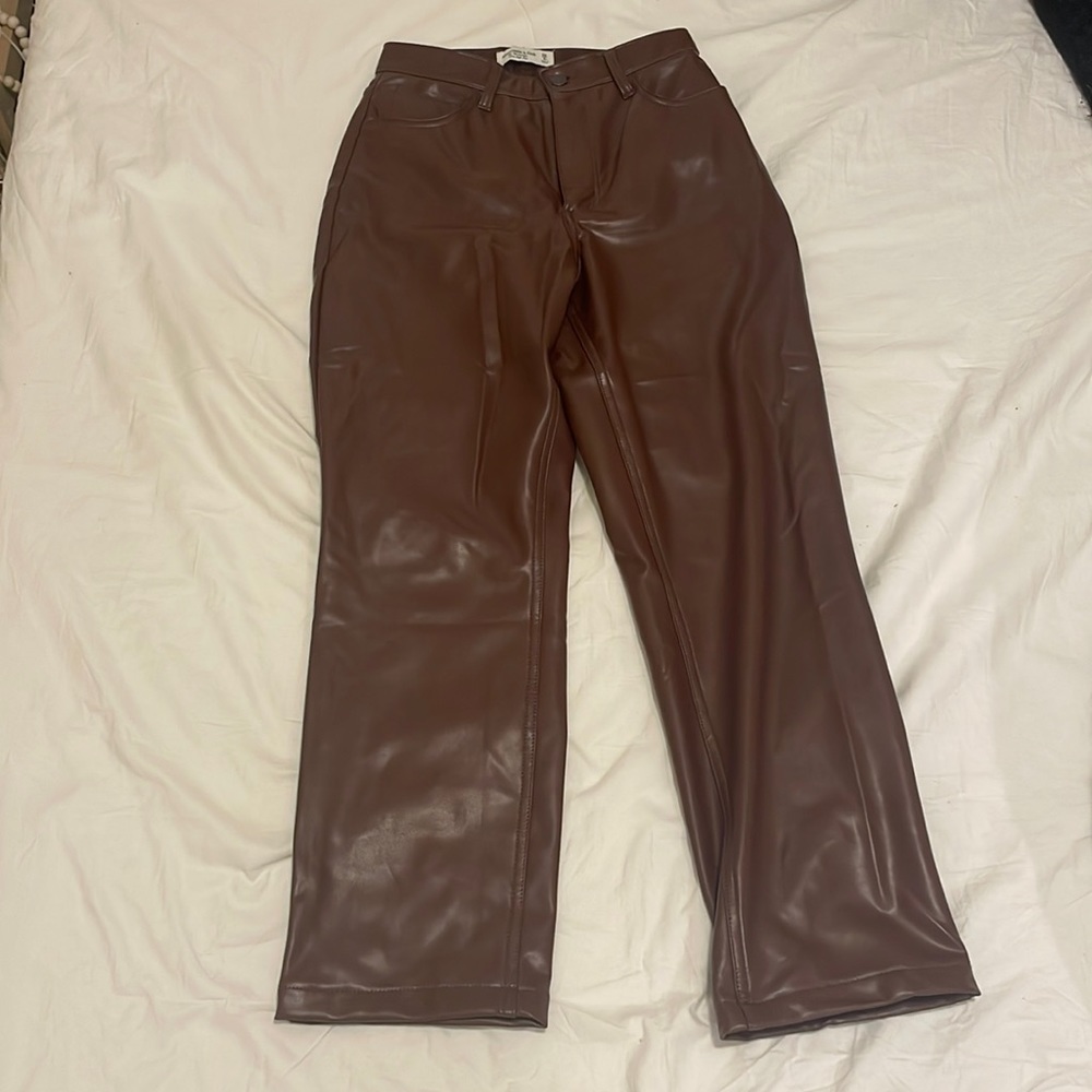 Abercrombie leather pants